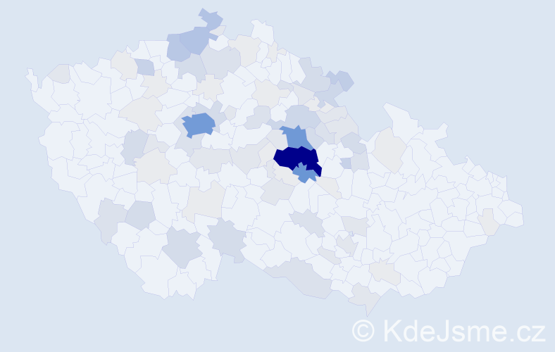 Příjmení: 'Tlapák', počet výskytů 310 v celé ČR