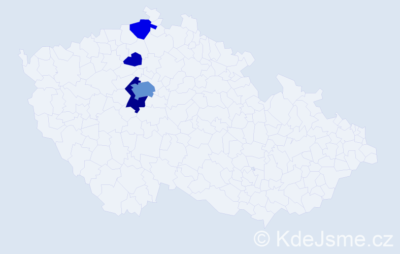Příjmení: 'Egemová', počet výskytů 15 v celé ČR