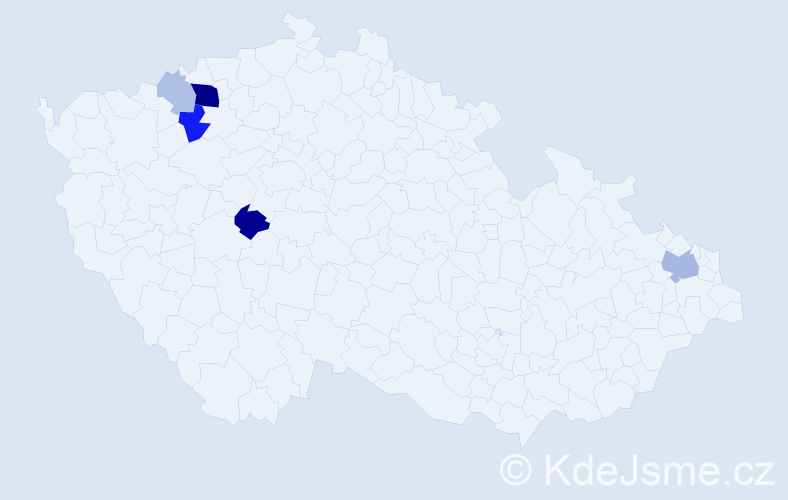 Příjmení: 'Butka', počet výskytů 15 v celé ČR