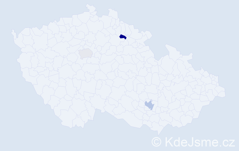 Příjmení: 'Chepyga', počet výskytů 4 v celé ČR