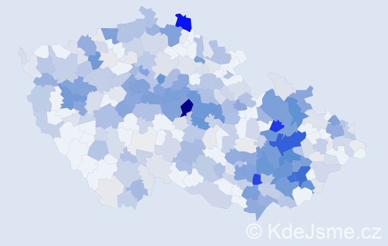Příjmení: 'Vojáčková', počet výskytů 1515 v celé ČR