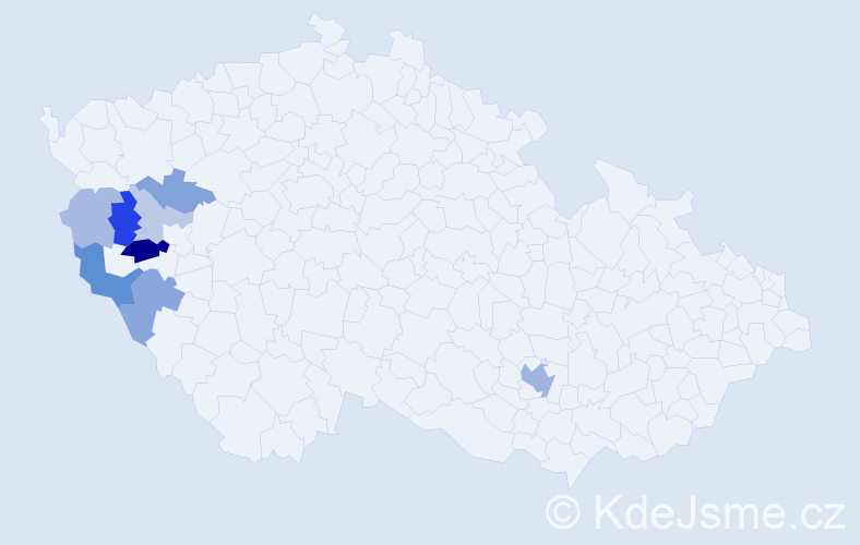 Příjmení: 'Marcellová', počet výskytů 21 v celé ČR