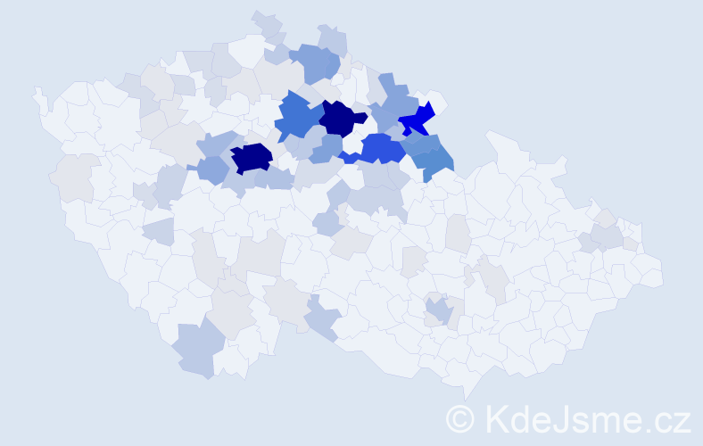 Příjmení: 'Švorcová', počet výskytů 376 v celé ČR