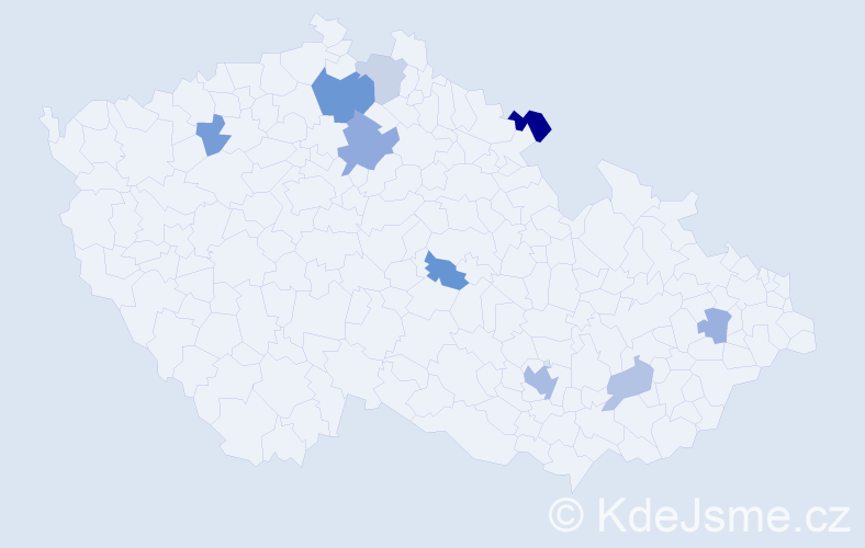 Příjmení: 'Nentwich', počet výskytů 16 v celé ČR