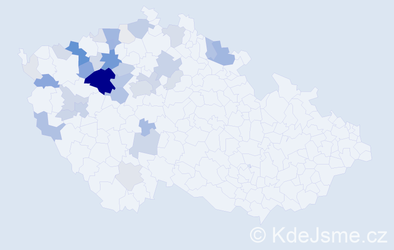 Příjmení: 'Štillerová', počet výskytů 139 v celé ČR
