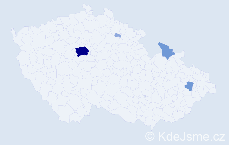 Příjmení: 'Leškovská', počet výskytů 11 v celé ČR