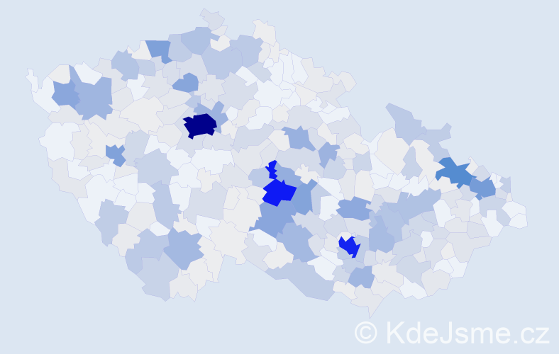 Příjmení: 'Klement', počet výskytů 1468 v celé ČR