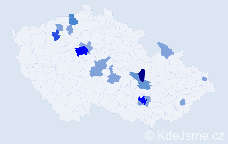 Příjmení: 'Findeis', počet výskytů 54 v celé ČR