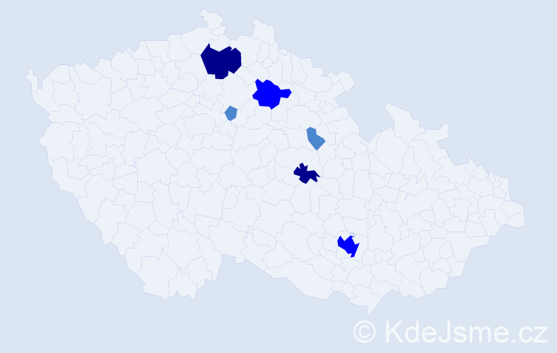 Příjmení: 'Chalupnik', počet výskytů 12 v celé ČR
