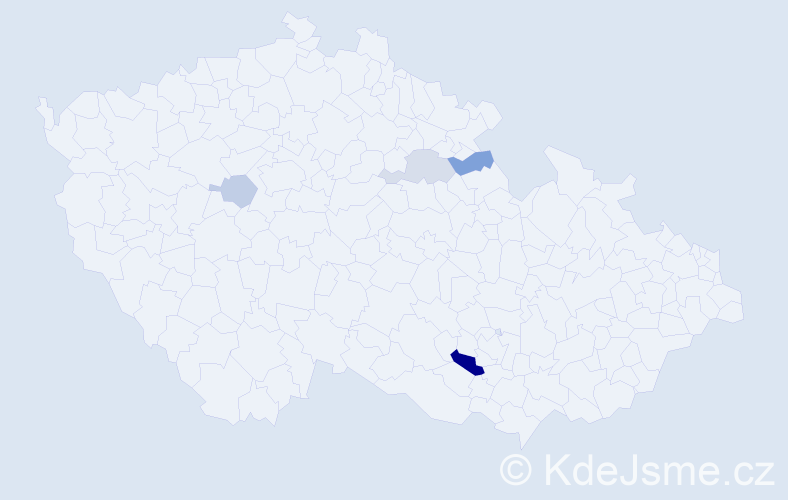 Příjmení: 'Fuňa', počet výskytů 15 v celé ČR