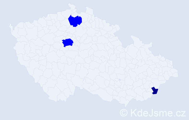 Příjmení: 'Chromáčková', počet výskytů 7 v celé ČR
