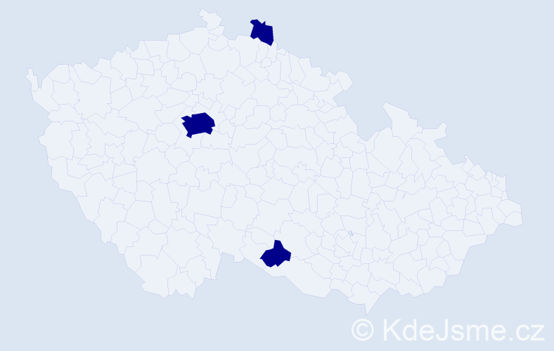 Příjmení: 'Buraková', počet výskytů 3 v celé ČR