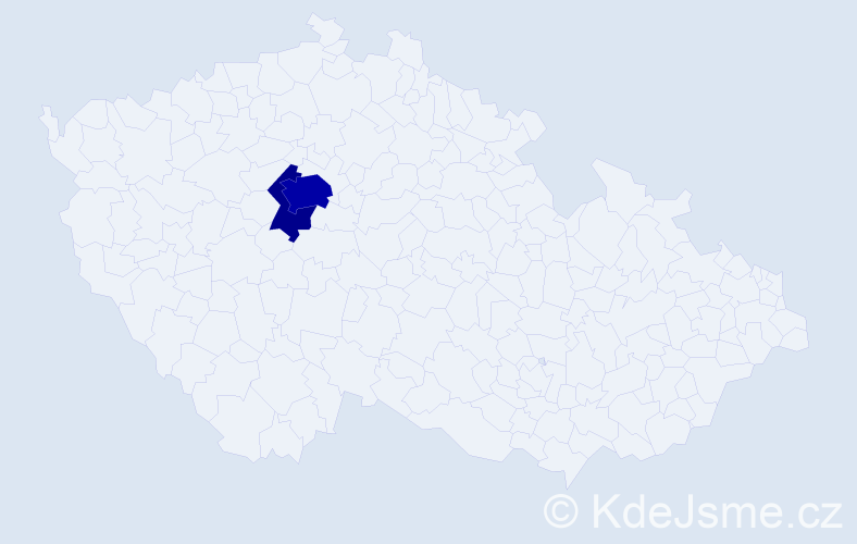 Příjmení: 'Oehmová', počet výskytů 8 v celé ČR