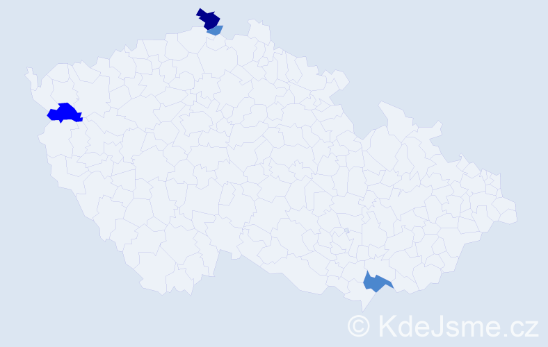 Příjmení: 'Lindenberg', počet výskytů 13 v celé ČR