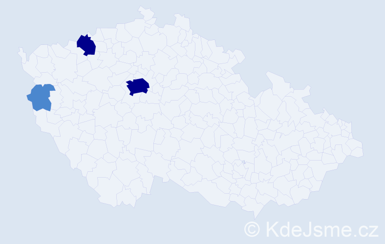Příjmení: 'Dologh', počet výskytů 7 v celé ČR