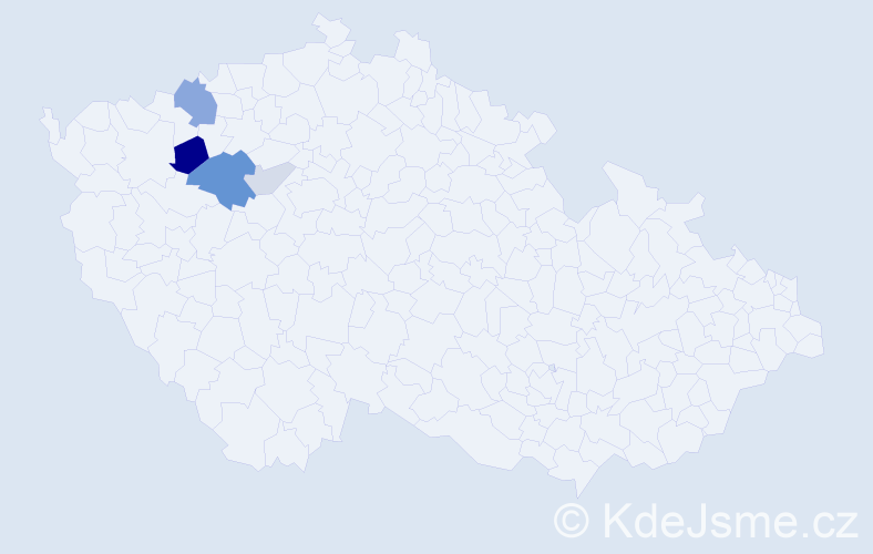Příjmení: 'Cibulská', počet výskytů 11 v celé ČR