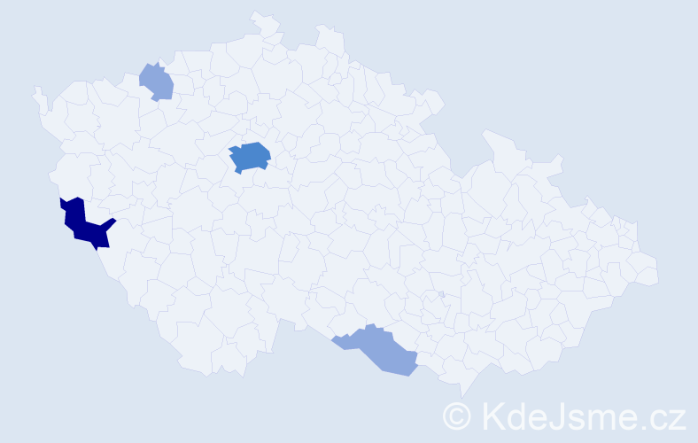 Příjmení: 'Plessl', počet výskytů 9 v celé ČR