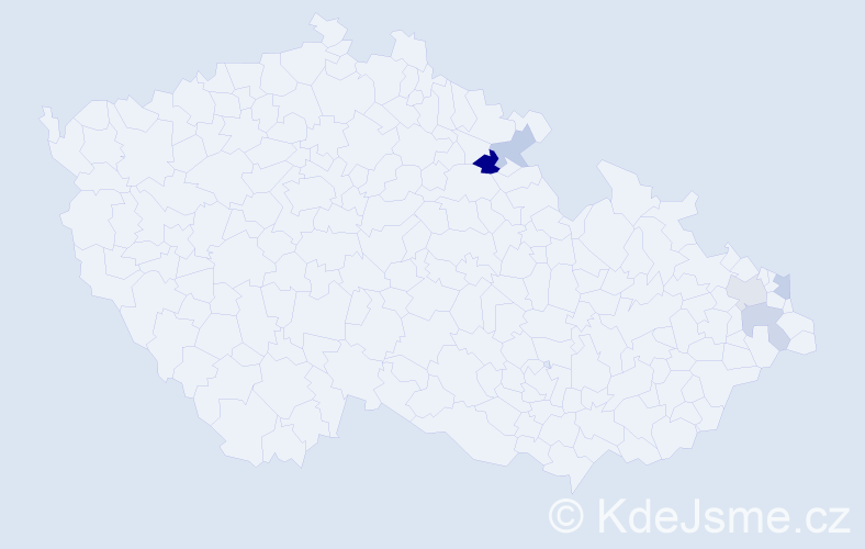 Příjmení: 'Balcirák', počet výskytů 7 v celé ČR