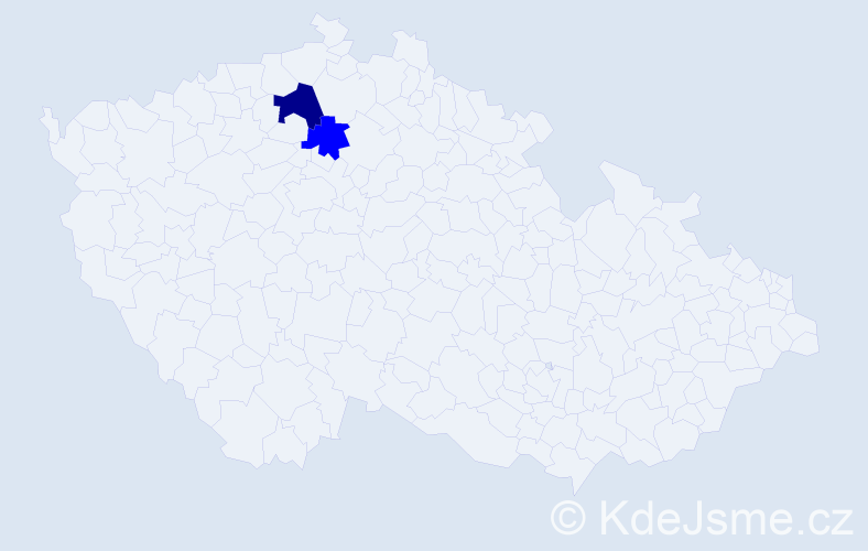Příjmení: 'Matmijev', počet výskytů 3 v celé ČR