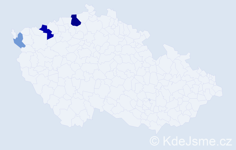 Příjmení: 'Balat', počet výskytů 18 v celé ČR