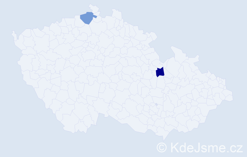 Příjmení: 'Barańska', počet výskytů 2 v celé ČR