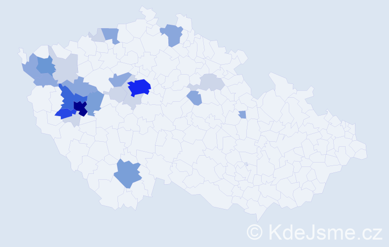 Příjmení: 'Kroft', počet výskytů 81 v celé ČR