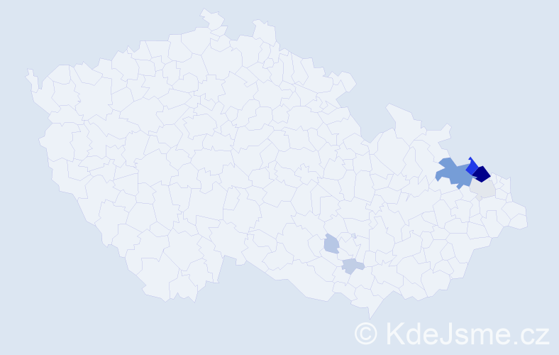 Příjmení: 'Krieblová', počet výskytů 32 v celé ČR