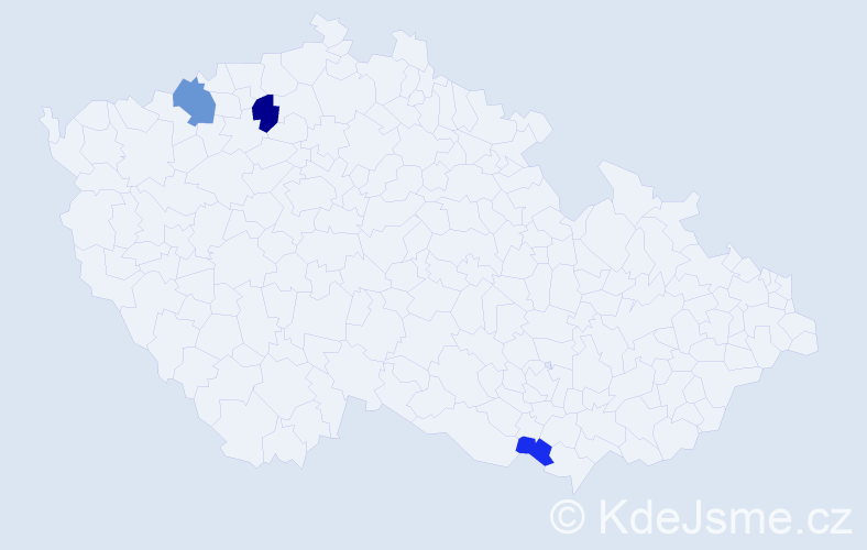 Příjmení: 'Plöschner', počet výskytů 5 v celé ČR