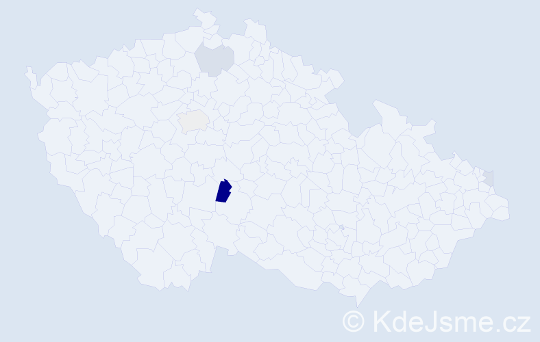 Příjmení: 'Duru', počet výskytů 7 v celé ČR