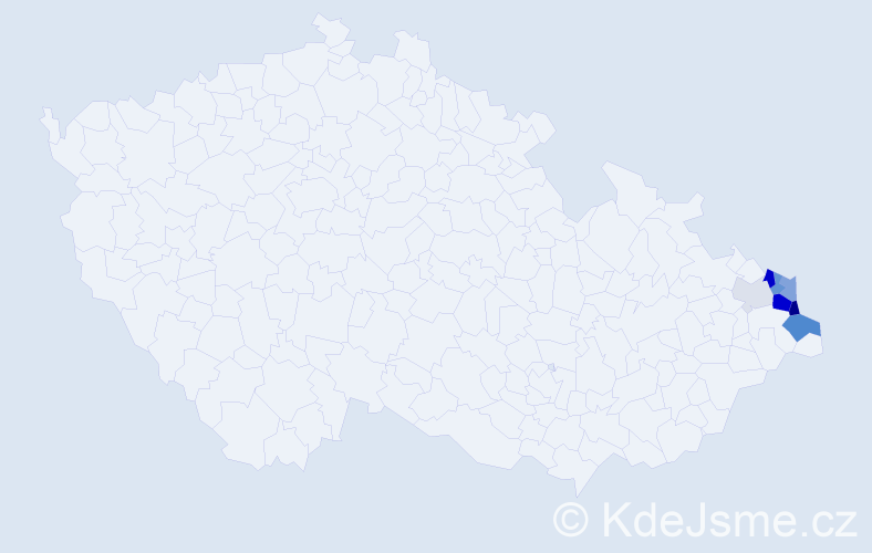 Příjmení: 'Rudzki', počet výskytů 22 v celé ČR