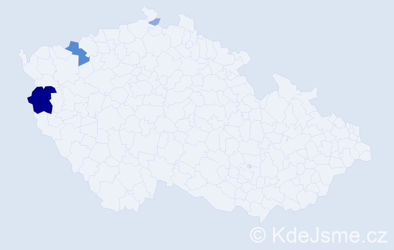 Příjmení: 'Dykas', počet výskytů 15 v celé ČR