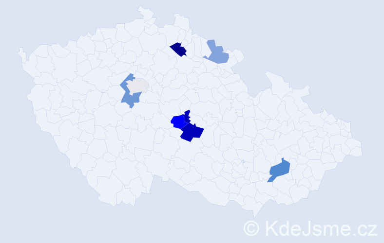 Příjmení: 'Nigoš', počet výskytů 12 v celé ČR
