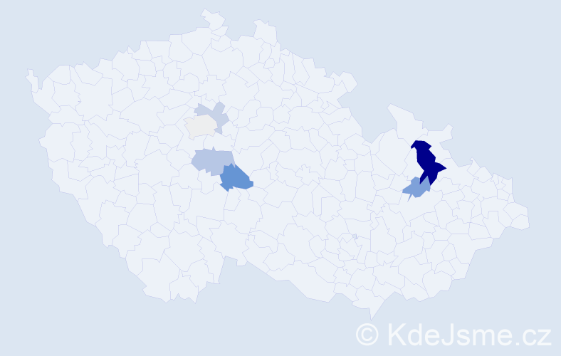 Příjmení: 'Hicz', počet výskytů 23 v celé ČR