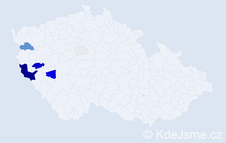 Příjmení: 'Dreger', počet výskytů 9 v celé ČR