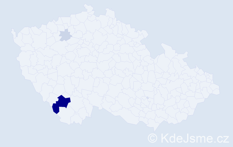 Příjmení: 'Wimberská', počet výskytů 11 v celé ČR