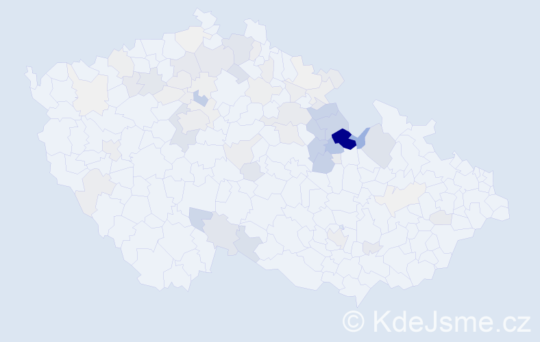 Příjmení: 'Fogl', počet výskytů 287 v celé ČR