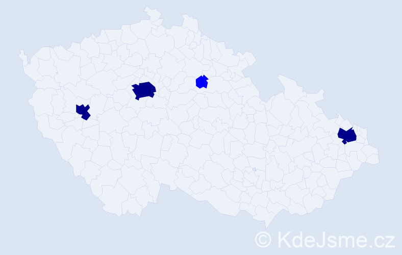 Příjmení: 'Apostolovová', počet výskytů 7 v celé ČR