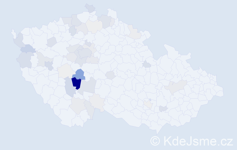 Příjmení: 'Mikota', počet výskytů 163 v celé ČR