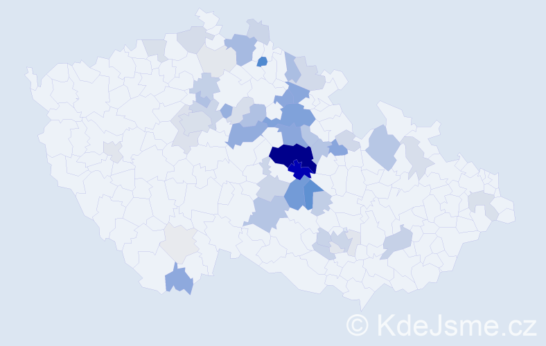 Příjmení: 'Pejcha', počet výskytů 187 v celé ČR