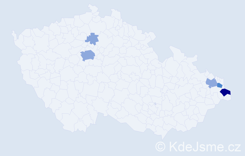 Příjmení: 'Dytková', počet výskytů 17 v celé ČR