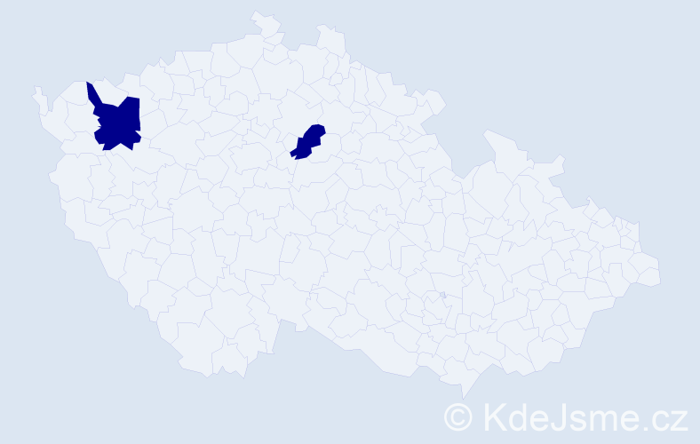 Příjmení: 'Halibaj', počet výskytů 4 v celé ČR