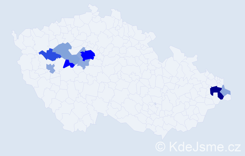 Příjmení: 'Eschnerová', počet výskytů 33 v celé ČR