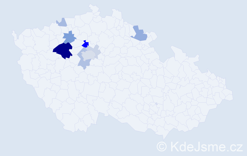 Příjmení: 'Alberovská', počet výskytů 27 v celé ČR
