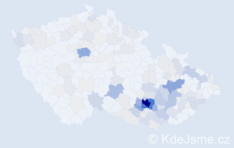 Příjmení: 'Drápal', počet výskytů 671 v celé ČR