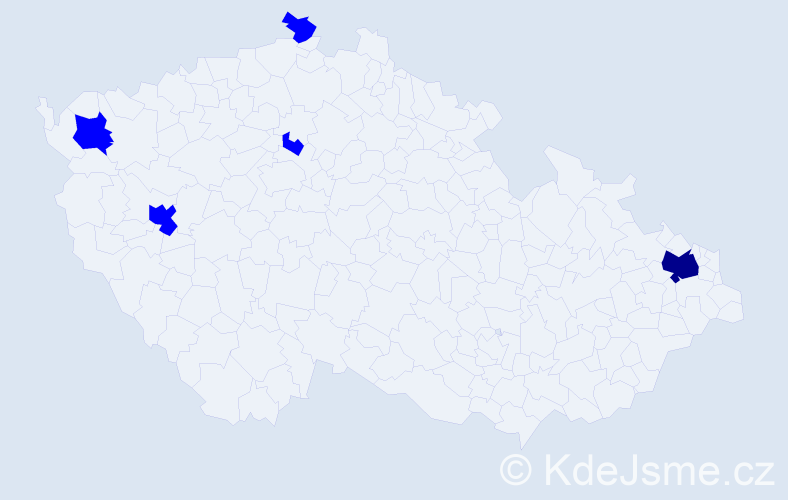 Příjmení: 'Wintersteinová', počet výskytů 6 v celé ČR