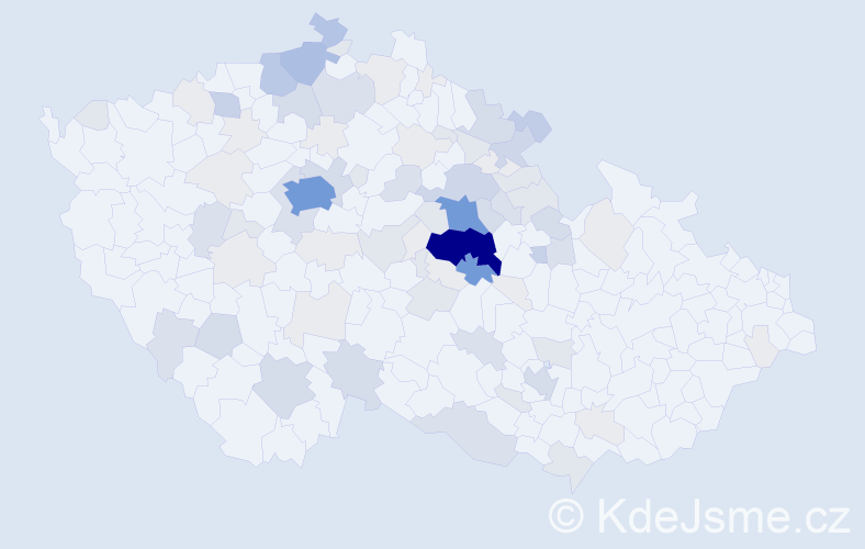 Příjmení: 'Tlapák', počet výskytů 310 v celé ČR