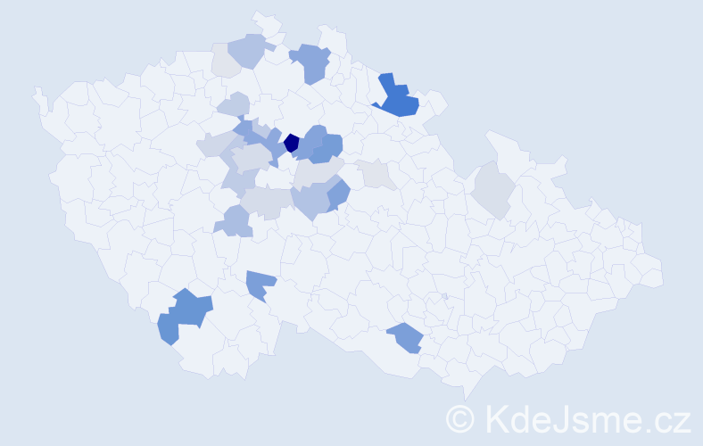 Příjmení: 'Férová', počet výskytů 78 v celé ČR