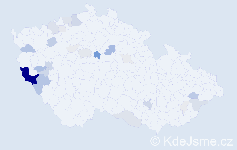 Příjmení: 'Grösslová', počet výskytů 89 v celé ČR