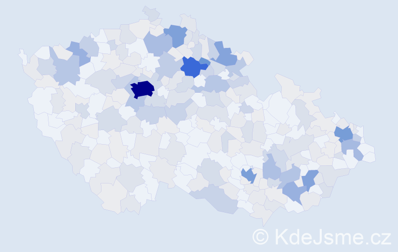 Příjmení: 'Knapová', počet výskytů 918 v celé ČR