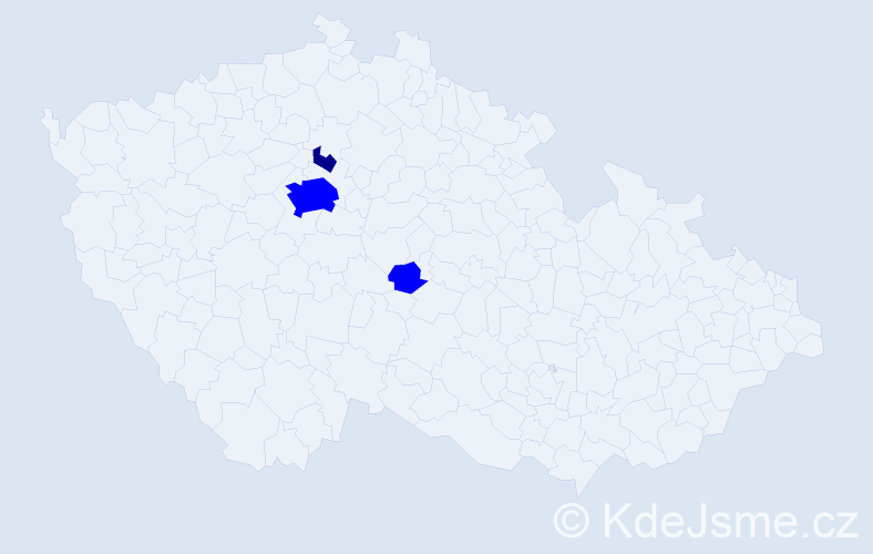 Příjmení: 'Muždeka', počet výskytů 4 v celé ČR